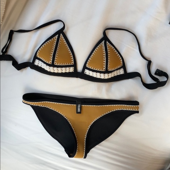 triangl swimwear Other - Triangl Orange & Black Bikini